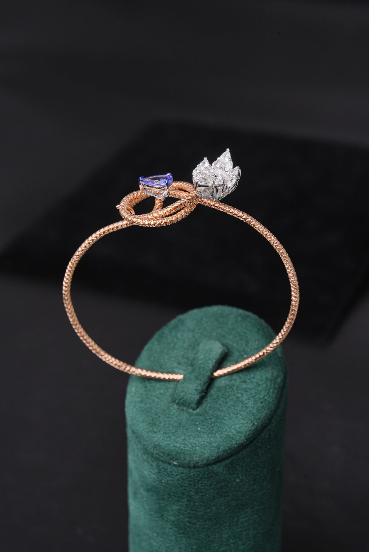 Marquise Diamond 18K Gold Half Bracelet - ZBH340