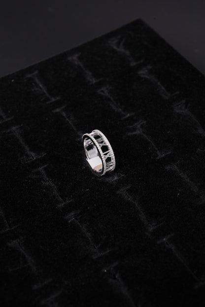Roman Numeral Diamond 18K Ladies Ring - RLA2316