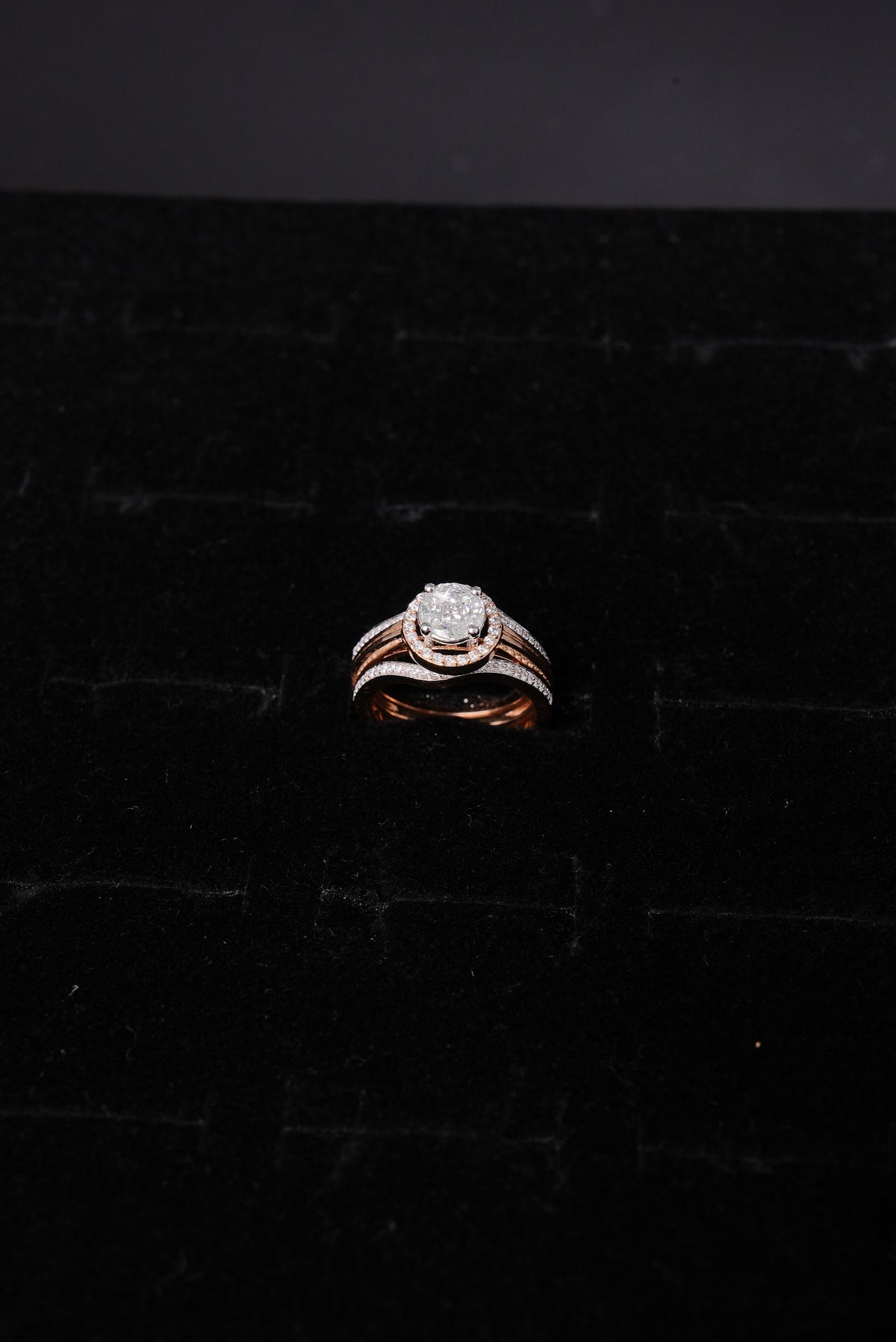 Timeless Halo Natural Diamond Ladies Ring - RLB2042