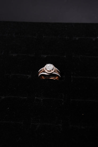 Timeless Halo Natural Diamond Ladies Ring - RLB2042