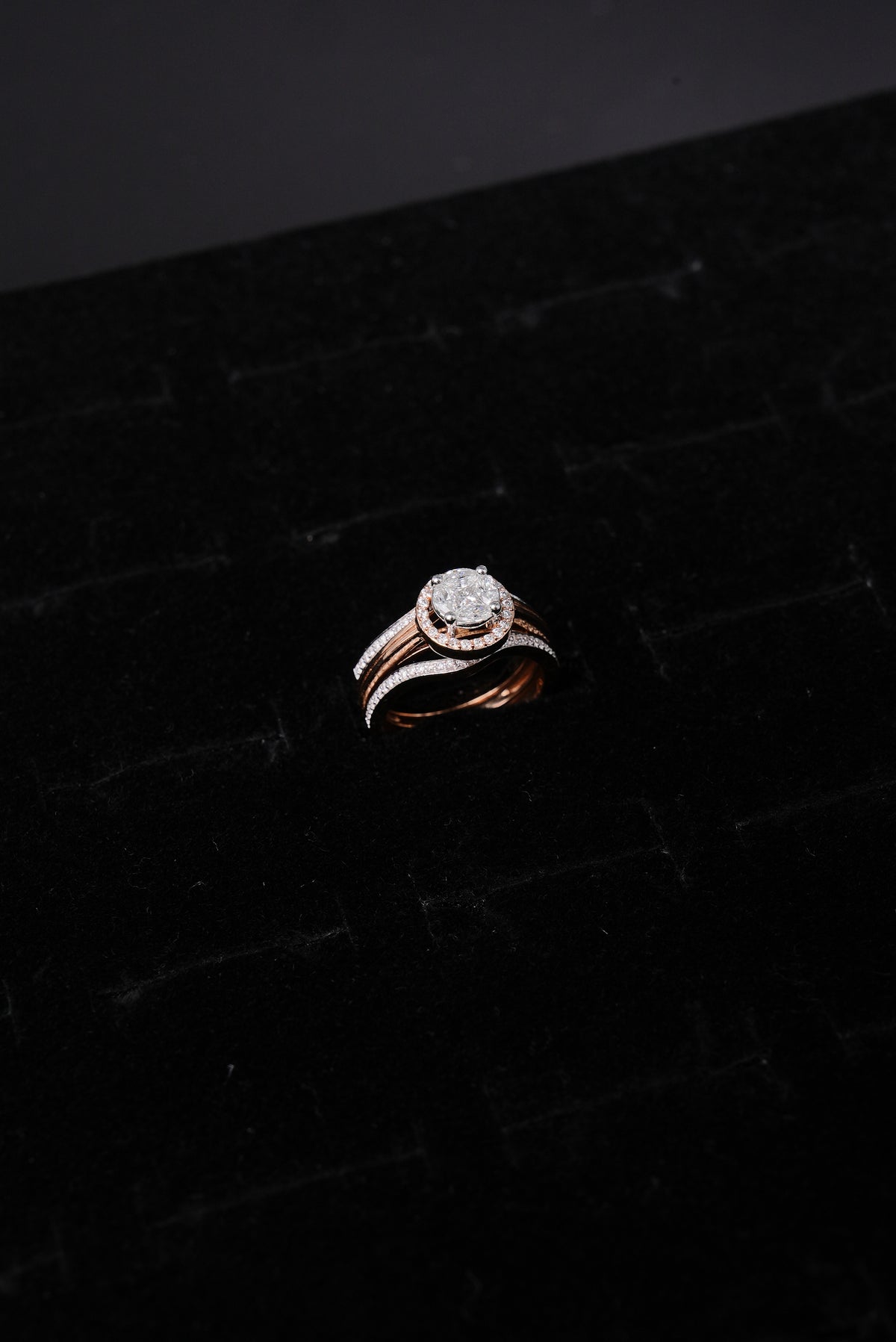 Timeless Halo Natural Diamond Ladies Ring - RLB2042