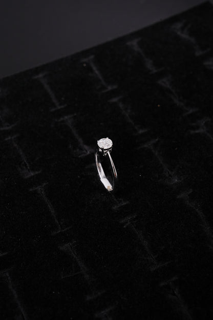 Ethereal Solitaire Cascade 18K Ladies Ring - RLA2531