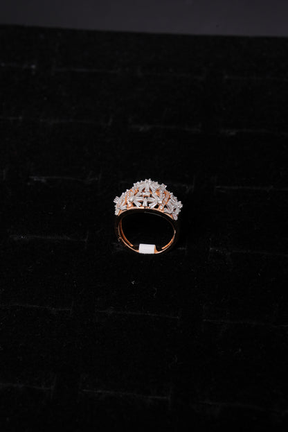 Celestial Diamond Cluster 18K Ladies Ring - RLB3078