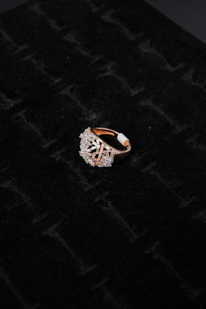 Celestial Diamond Cluster 18K Ladies Ring - RLB3078
