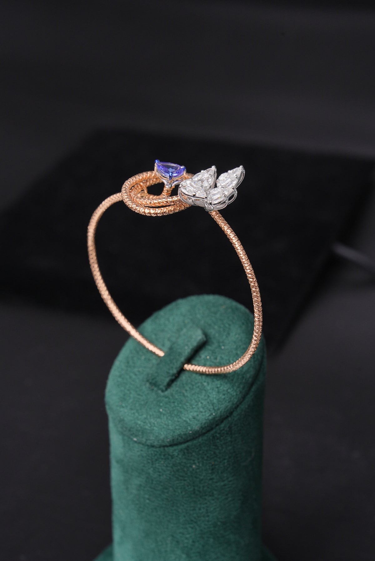 Marquise Diamond 18K Gold Half Bracelet - ZBH340