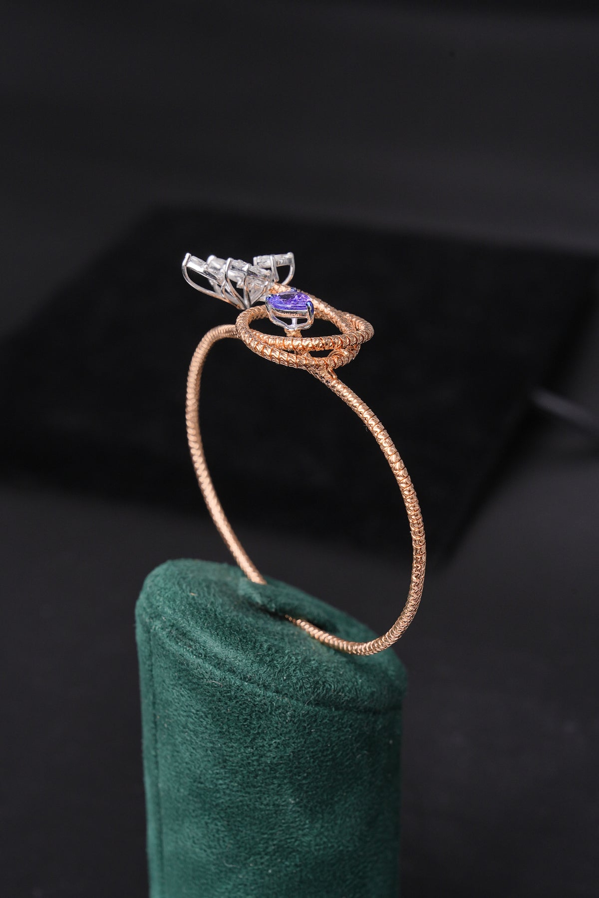 Marquise Diamond 18K Gold Half Bracelet - ZBH340