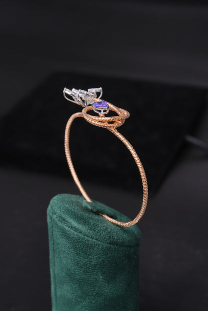 Marquise Diamond 18K Gold Half Bracelet - ZBH340