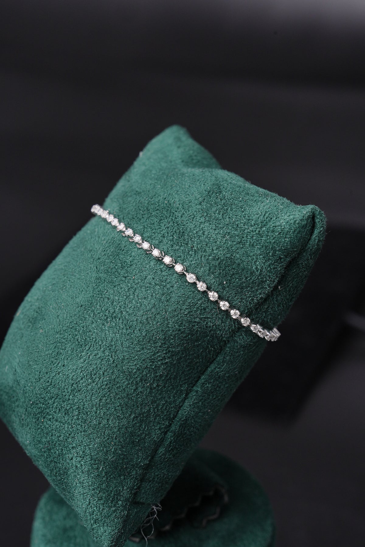 Radiant Solitaire Cascade Natural Diamond Tennis Bracelet - BLA1290