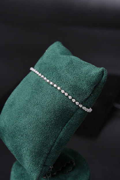 Radiant Solitaire Cascade Natural Diamond Tennis Bracelet - BLA1290
