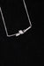 Radiant Knotted Natural Diamond Pendent Of Set - ZPS716